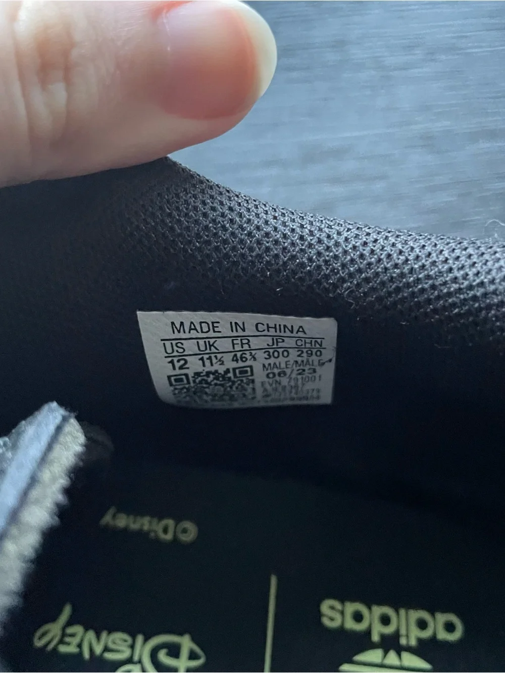 Disney x Adidas Ozweego Men’s Sneakers Size 12